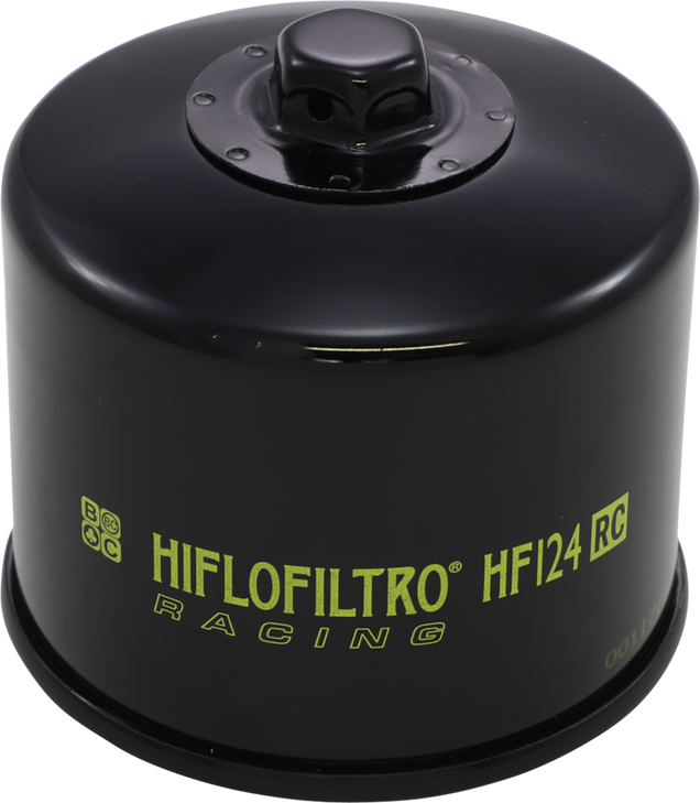 Hiflofiltro Racing Oil Filter - Black Hf124Rc