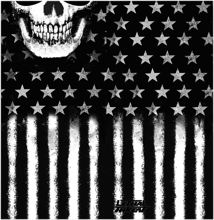 Lethal Threat Neck Scarf - America Skull Ns90805