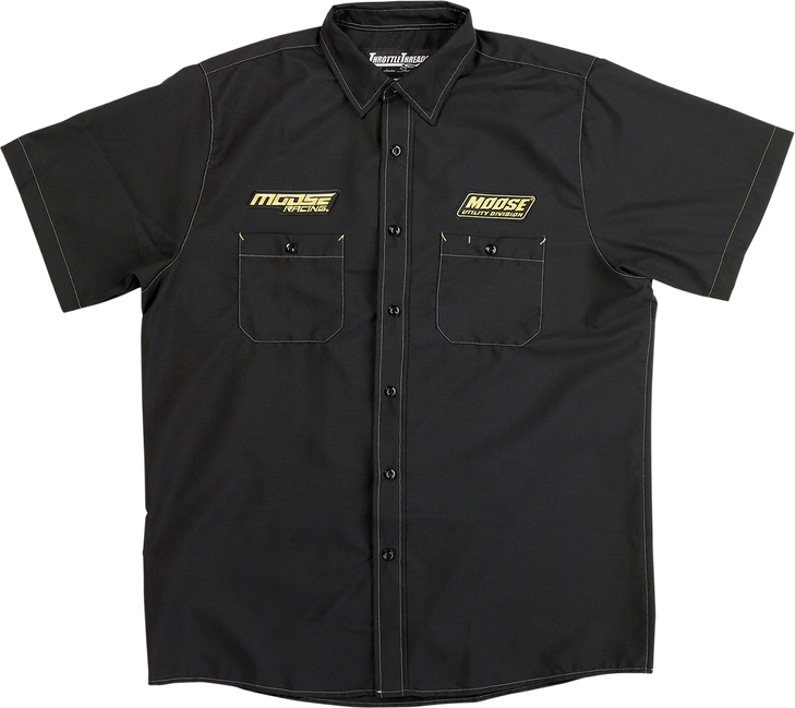Moose Racing Moose Racing Shop Shirt - Black - Small Msr01S8Rdsm