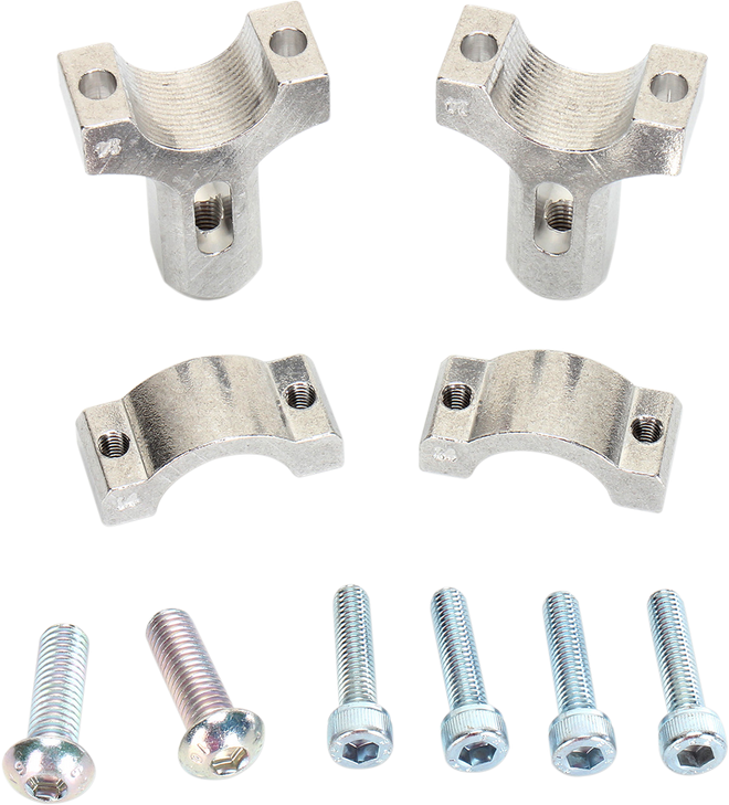 Moose Racing Handguard Clamp - Aluminum - Silver 50-014S