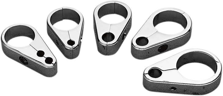 Drag Specialties Cable Clamp - Dual Throttle - Die-Cast - 1" Frame