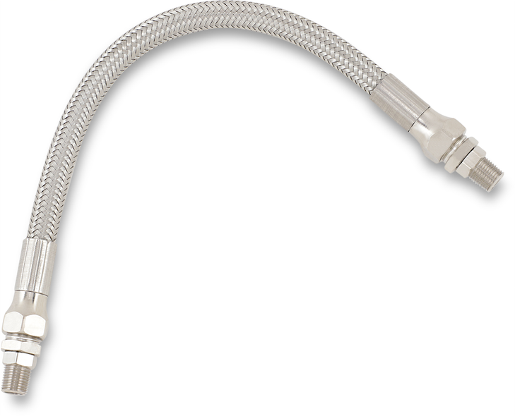 Drag Specialties Universal Oil Line - Stainless Steel - 10"