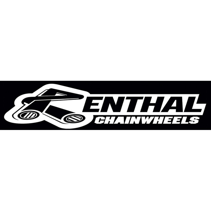 Factory Effex Renthal Decal - 3 Pack - Black/White 12-94000