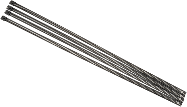 Cycle Performance Prod. Exhaust Wrap Clamps - Black - 4 Pack Cpp/9078