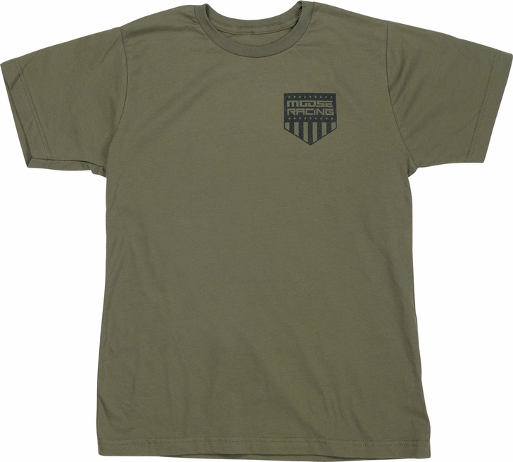 Moose Racing Youth Salute T-Shirt - Olive - Small 3032-3694