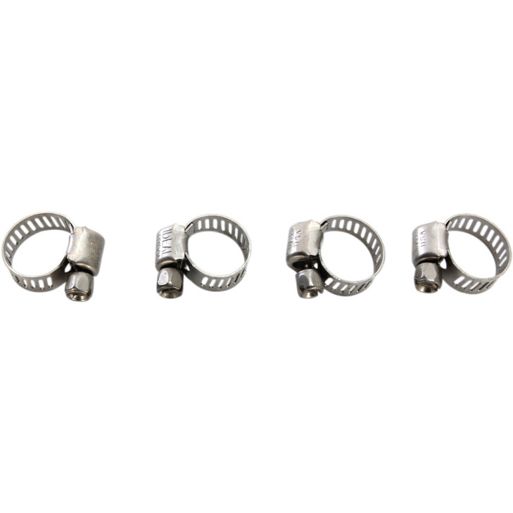 Moose Racing Clamp Hose - Stainless Steel - 6-16 Mm - 4-Pack 114-6404