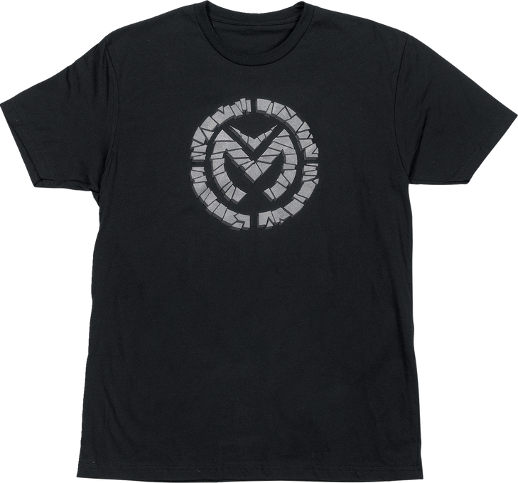 Moose Racing Fractured T-Shirt - Black/Silver - Large 3030-22755