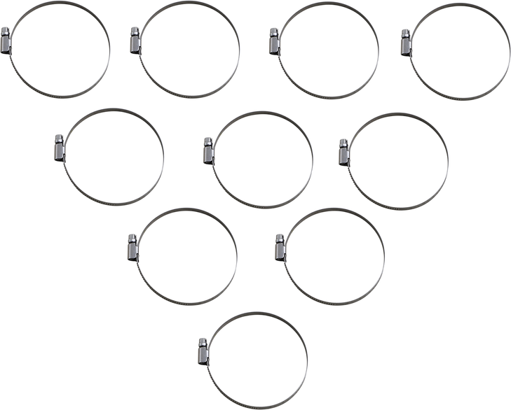 Parts Unlimited Embossed Hose Clamp - 70-90 Mm