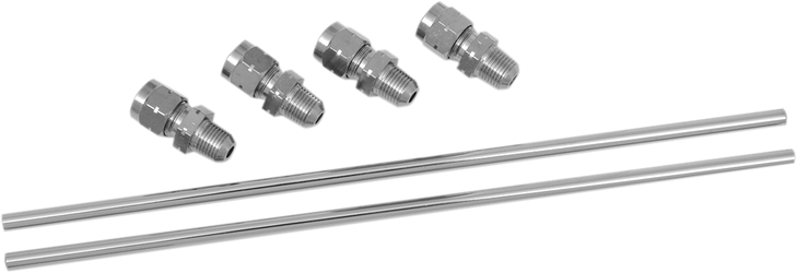 Drag Specialties Rocker Oil Line Set - Chrome - Sportster