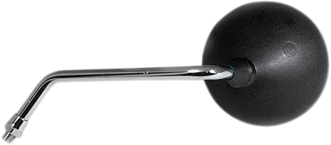 Mirror - Side View - Round - Black W/Chrome Stem - Left 20-31901