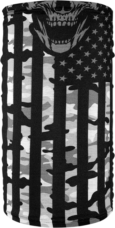 Zan Headgear Motley Tube Fleece Lined Tube - Urban Camo Flag Tf462