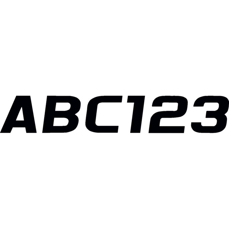 Hardline I.D. Sticker Kit - 700 Series - Black Blk700Ec