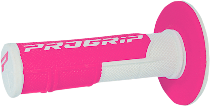 801 Hybrid Duo-Density Cross Grips - White/Fluorescent Pink Pa080100Bifx