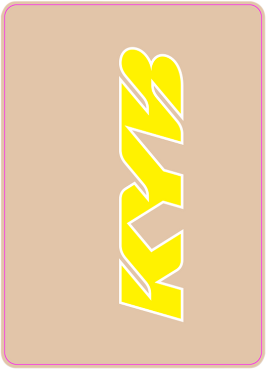 D'Cor Visuals Upper Fork Decal - Kyb - Yellow 40-80-133