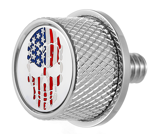 Figurati Designs Seat Mounting Knob - Stainless Steel - Skull Fd24-Seat Kn-Ss