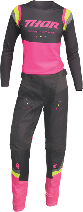 Thor Women'S Pulse Rev Pants - Charcoal/Pink - 9/10