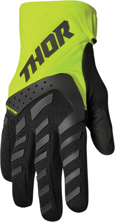 Thor Spectrum Gloves - Black/Acid - Small