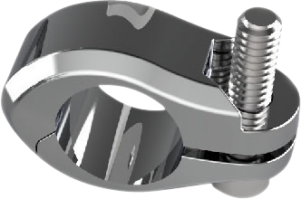 Ciro Flagpole Mount - For 3/4" Tube - Chrome 70607