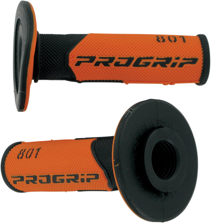 Pro Grip 801 Hybrid Duo-Density Cross Grips - Black/Orange Pa080100Neac