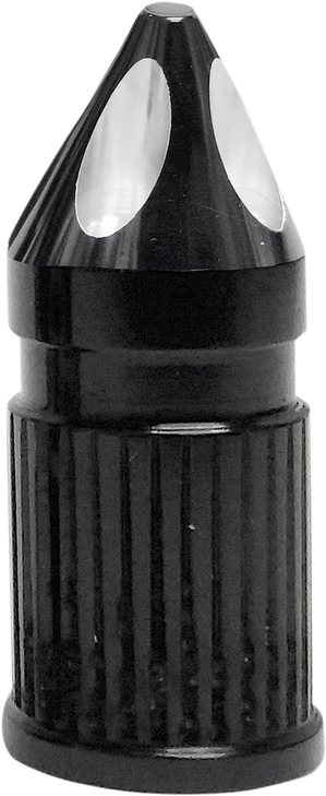 Avon Grips Valve Stem Cap - Spike - Black - Anodized Svc-308-Ano-Spk