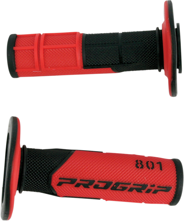 Pro Grip 801 Hybrid Duo-Density Cross Grips - Black/Red Pa080100Nero