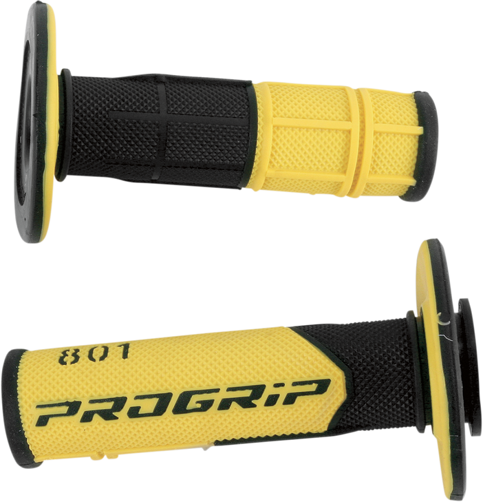 Pro Grip 801 Hybrid Duo-Density Cross Grips - Black/Yellow Pa080100Negi