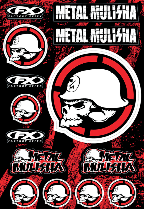 Factory Effex Decal Sheet - Metal Mulisha 16-68052