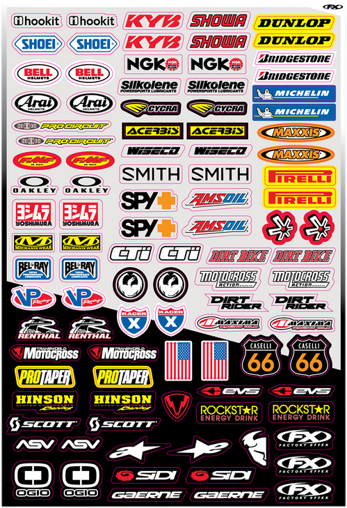Factory Effex Decal Kit - Micro Sponsor 10-68014