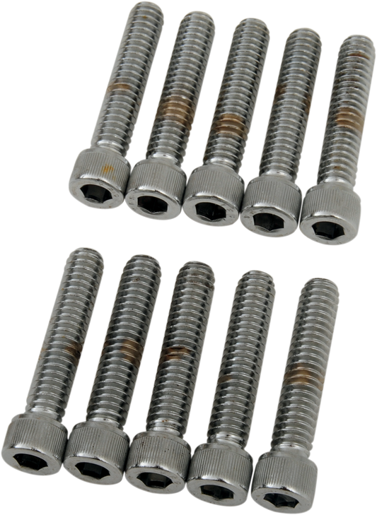 Drag Specialties Bolts - Socket-Head - Knurled - 1/4-20 X 1-1/4"
