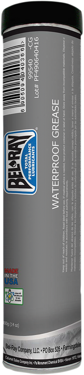 Bel-Ray Waterproof Grease - 14 Oz. Net Wt. - Cartridge 301293150235