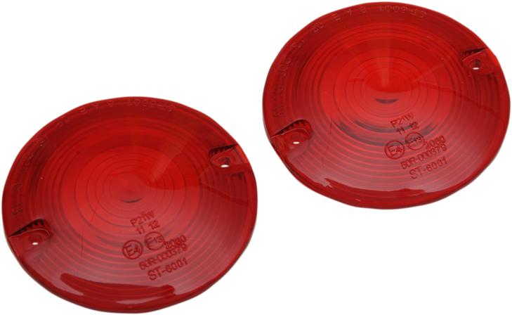Drag Specialties Turn Signal Lens - Red - Fl