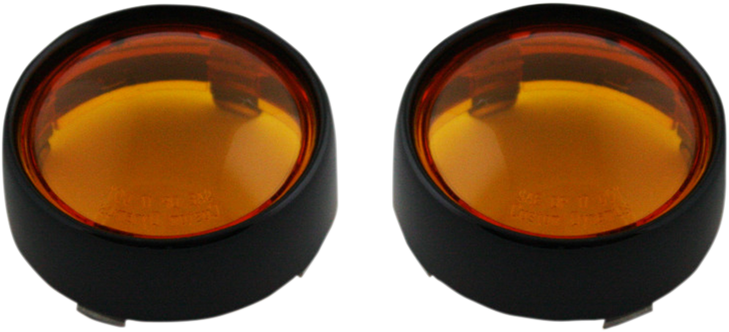 Custom Dynamics Bullet Signal Lenses - Black/Amber Pb-B-Bez-Ba