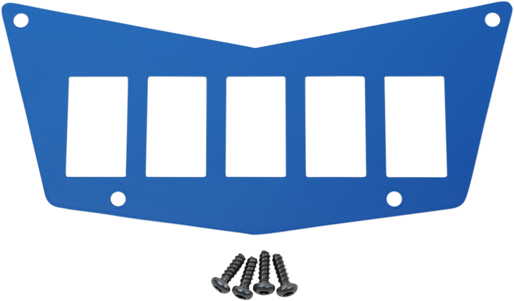 Moose Utility Dash Plate - 5 Switch - Blue 100-4382-Pu