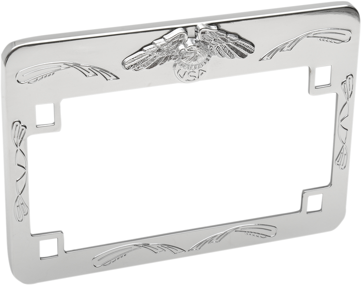 Emgo Eagle License Plate Frame - Chrome 86-42630