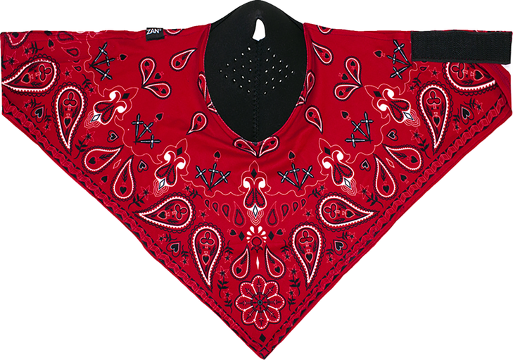 Zan Headgear Neodanna Sportflex Face Mask - Red Paisley Neol106