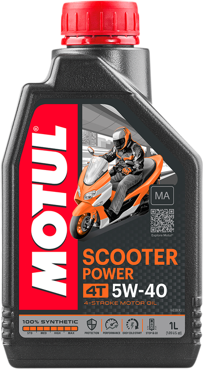 Motul Scooter Power 4T Oil - 5W-40 - 1L 105958