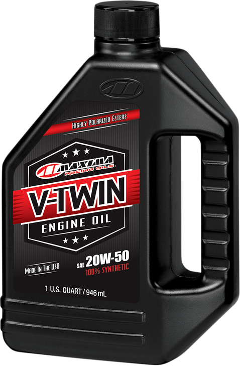 Maxima Racing Oil V-Twin Synthetic Oil - 20W-50 - 1 U.S. Quart 30-11901