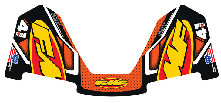 Fmf Exhaust Replacement Decal - 4.1 - Colorways Orange 014850