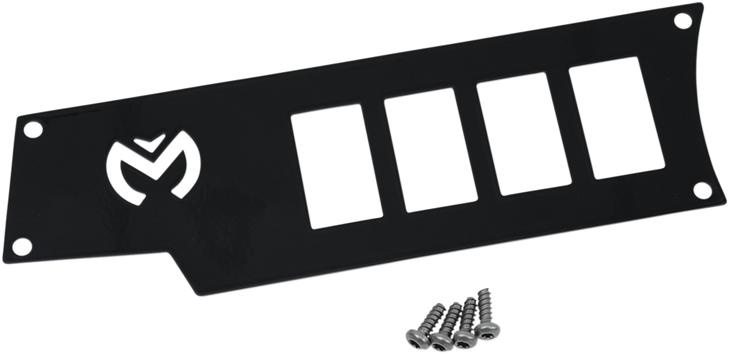 Moose Utility Dash Plate - Left - Black 100-4340-Pu