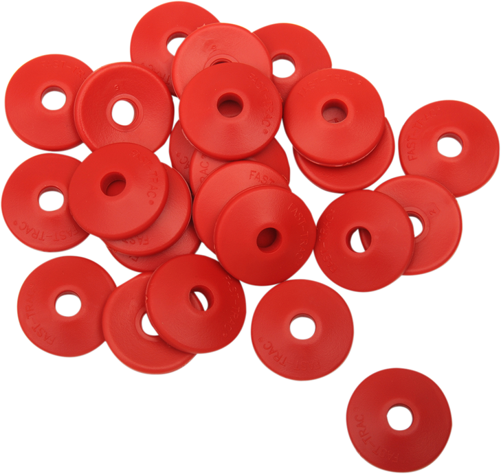 Fast-Trac Backer Plates - Red - Round - 24 Pack 213Rr-24