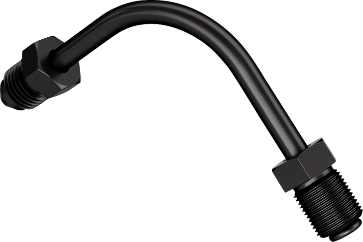Universal Banjo - 90 - Long Brake Adaptor - Side Bend - Black P691-03Zbk