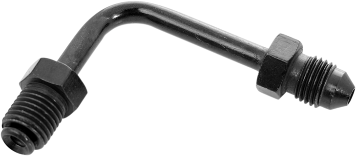 Goodridge Tube Adapter - 90 - Short - Black 690-03Zbk