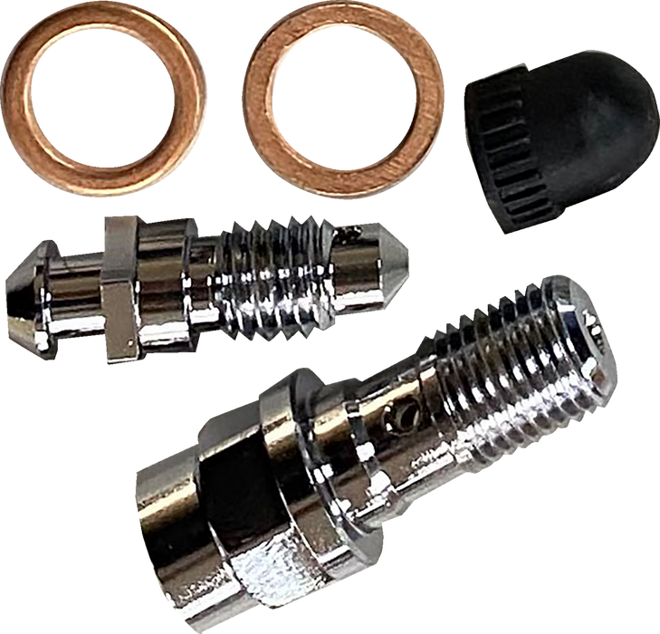 Drag Specialties Bleeder & Caliper Banjo Bolt Kit