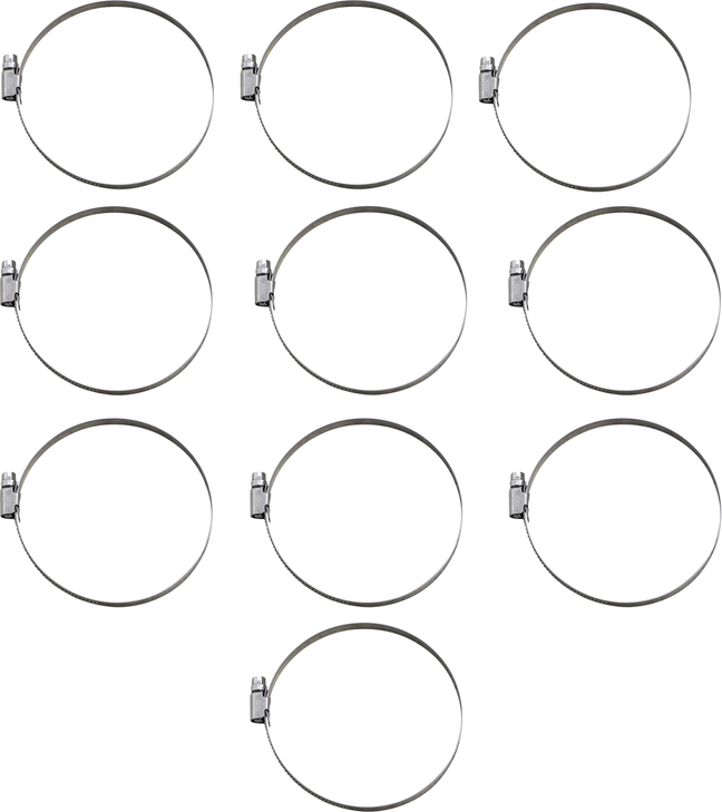 Parts Unlimited Embossed Hose Clamp - 80-100 Mm