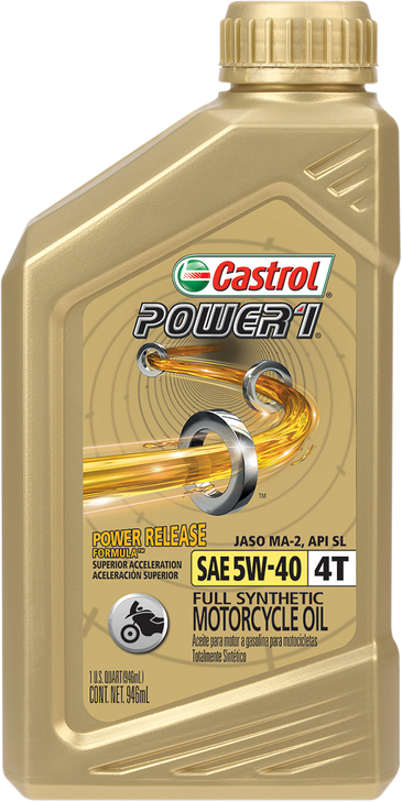 Castrol Power 1 Synthetic Engine Oil - 5W-40 - 1 U.S. Quart 15D29D