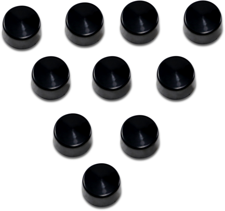 Drag Specialties Bolt Covers - Allen/Socket - 5/16" - Black - 10 Pack