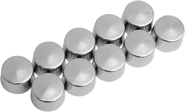 Drag Specialties Bolt Covers - 12 Point - 10 Mm - Chrome - 10 Pack