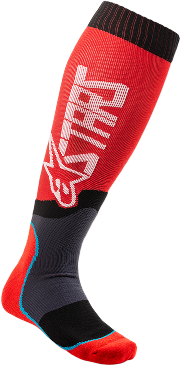 Mx Plus 2 Socks - Red/White - Small/Medium 4701920-32-M