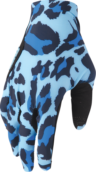 Thor Sportmode Cheetah Gloves - Midnight/Blue - Small