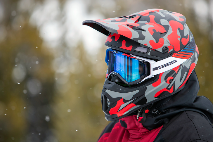 Z1R Rise Visor Kit - Camo - Red